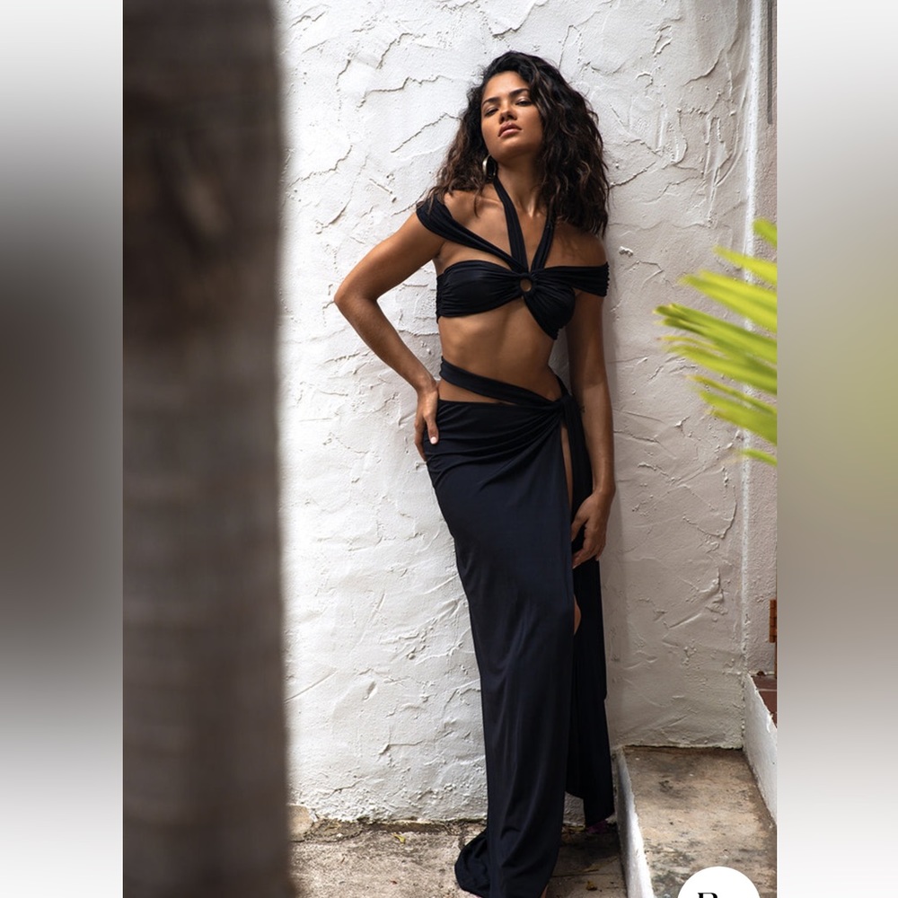 Rat & Boa Midnight Black Maxi Skirt